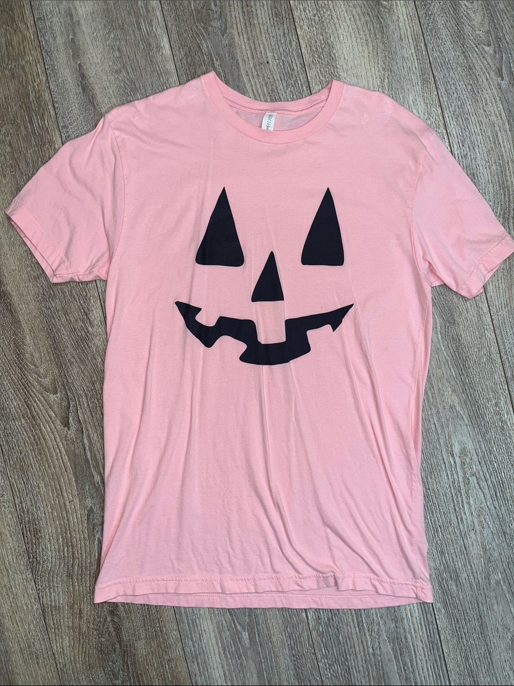 Pink Pumpkin Face T-Shirt